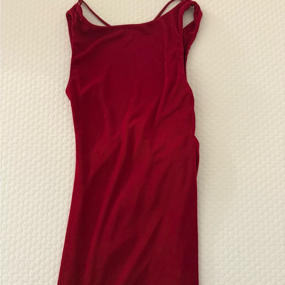 Lucy in the Sky Backless Red Dress